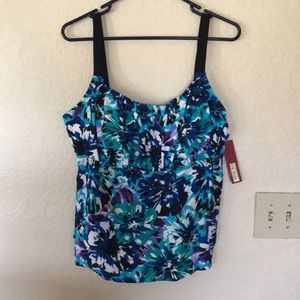 Merona women’s plus size floral tankini top